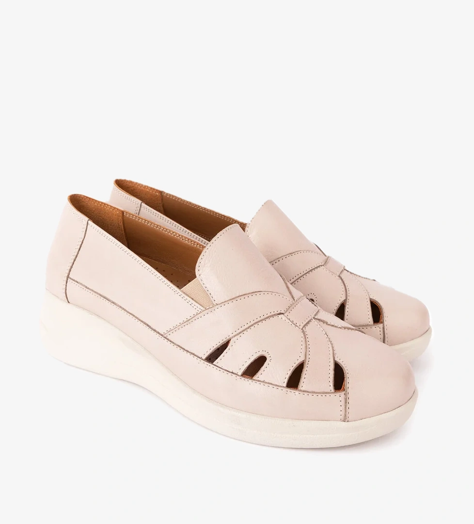 Gondol Hakiki Deri Topuk Dikenine Uygun Rahat Yazlık Ayakkabı elnr.5834 - Görsel 1