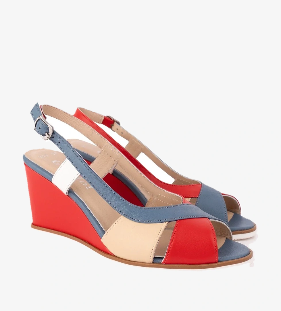 Gondol Kadın Hakiki Deri Dolgu Topuk Ayakkabı şhn.7029