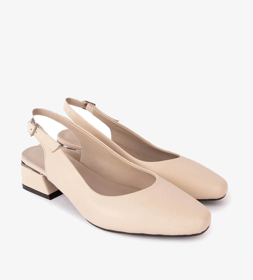 Gondol Hakiki Deri Kısa Topuklu Ayakkabı vdt.08