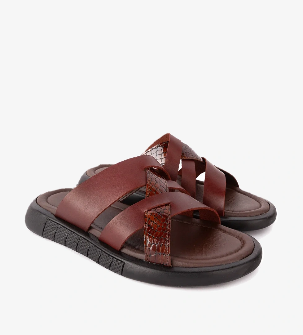 Gondol Kundura Gondol Erkek Hakiki Deri Terlik Esm.448 model görseli