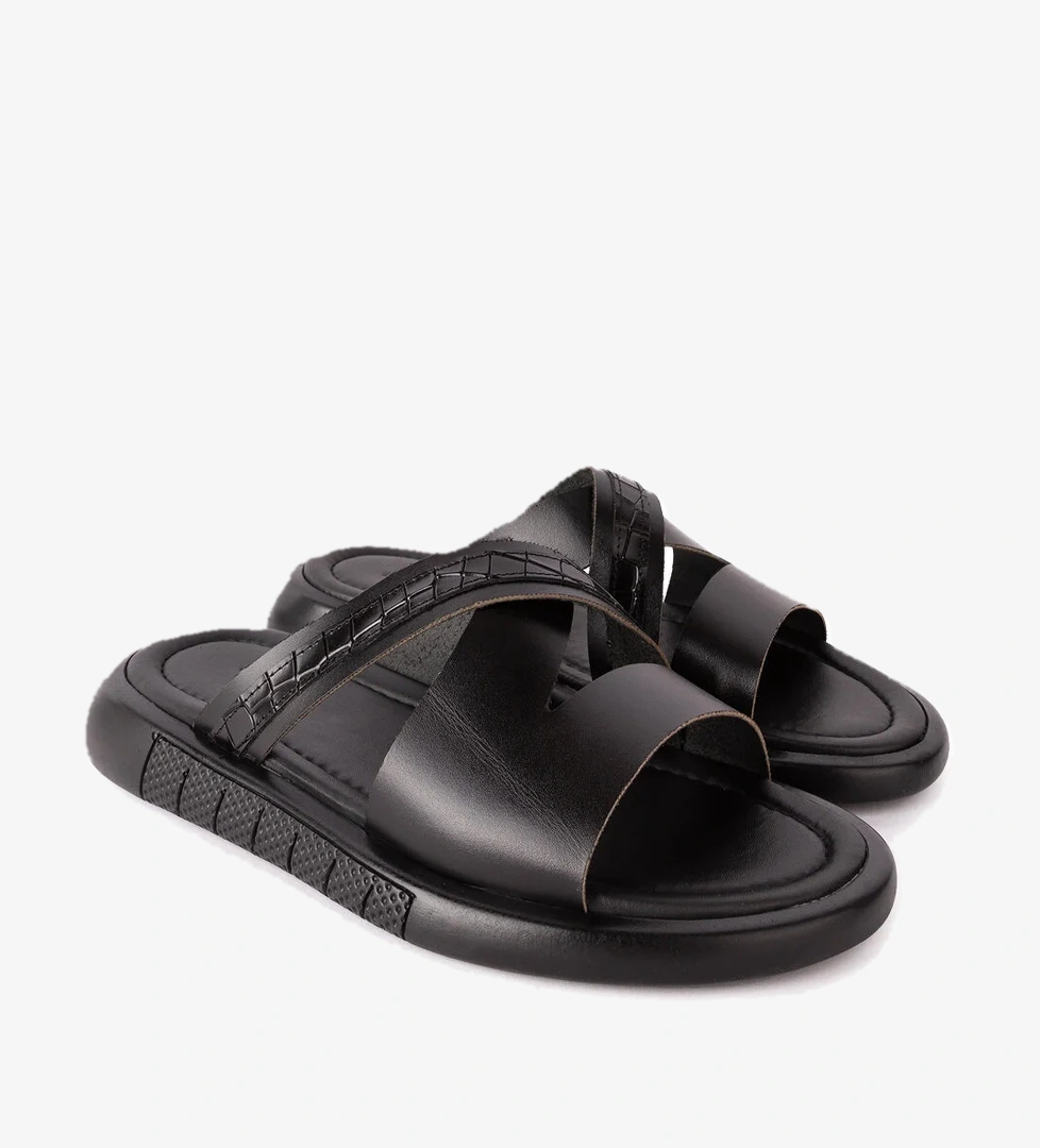 Gondol Kundura Gondol Erkek Hakiki Deri Terlik esm.409 model görseli