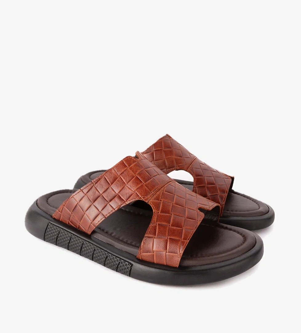 Gondol Kundura Gondol Erkek Hakiki Deri Terlik Esm.427 model görseli