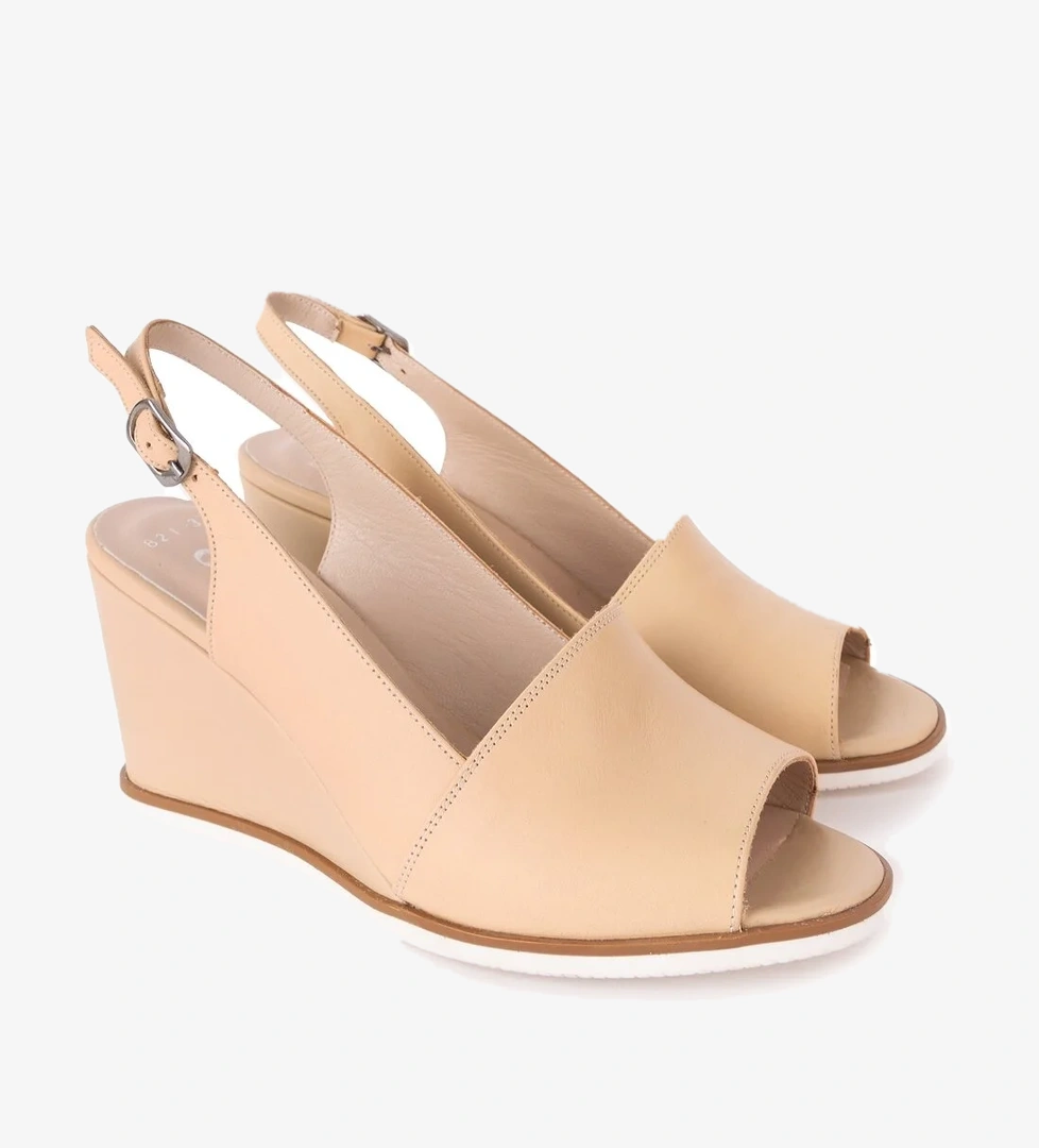 Gondol Kadın Hakiki Deri Dolgu Topuk Ayakkabı şhn.821 - Görsel 1