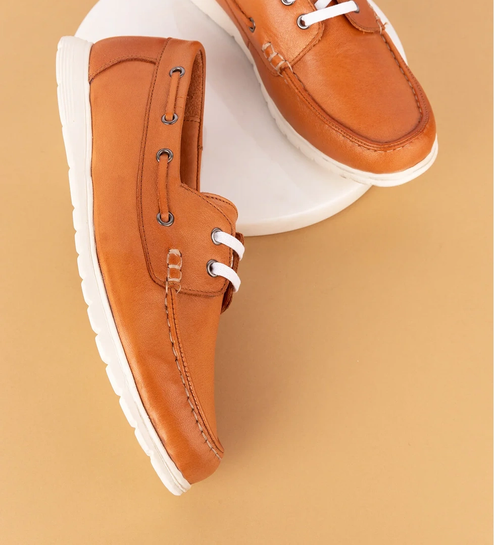 Gondol Kadın İçi Dışı Hakiki Deri Esnek Hafif Rahat Loafer ell.7005