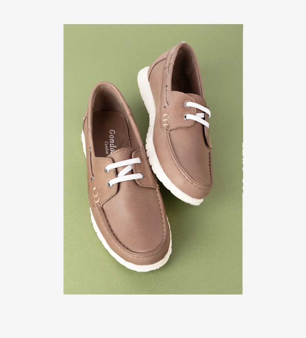 Gondol Kadın İçi Dışı Hakiki Deri Esnek Hafif Rahat Loafer ell.7005