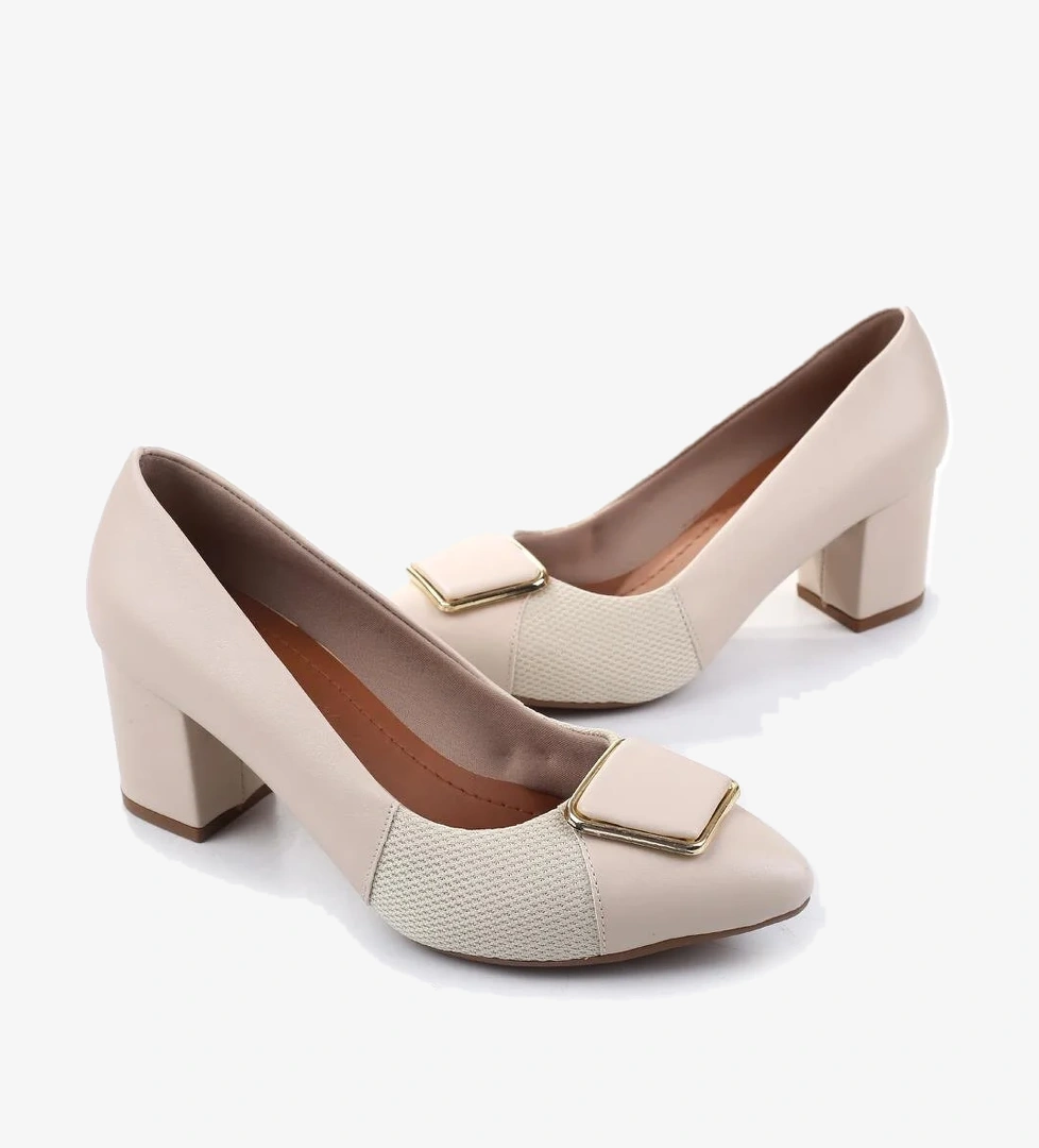 904-2 Kadın 6 Cm Kare Topuklu Ayakkabı