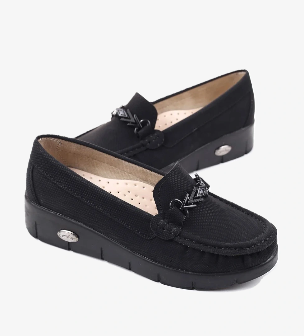 3854 Dolgu Topuk Günlük Kadın Babet Ayakkabı - Görsel 1