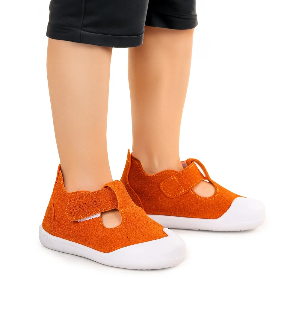 Elroy İlk Adım Cırtlı Erkek Bebek Günlük Ayakkabı Turuncu - Görsel 1