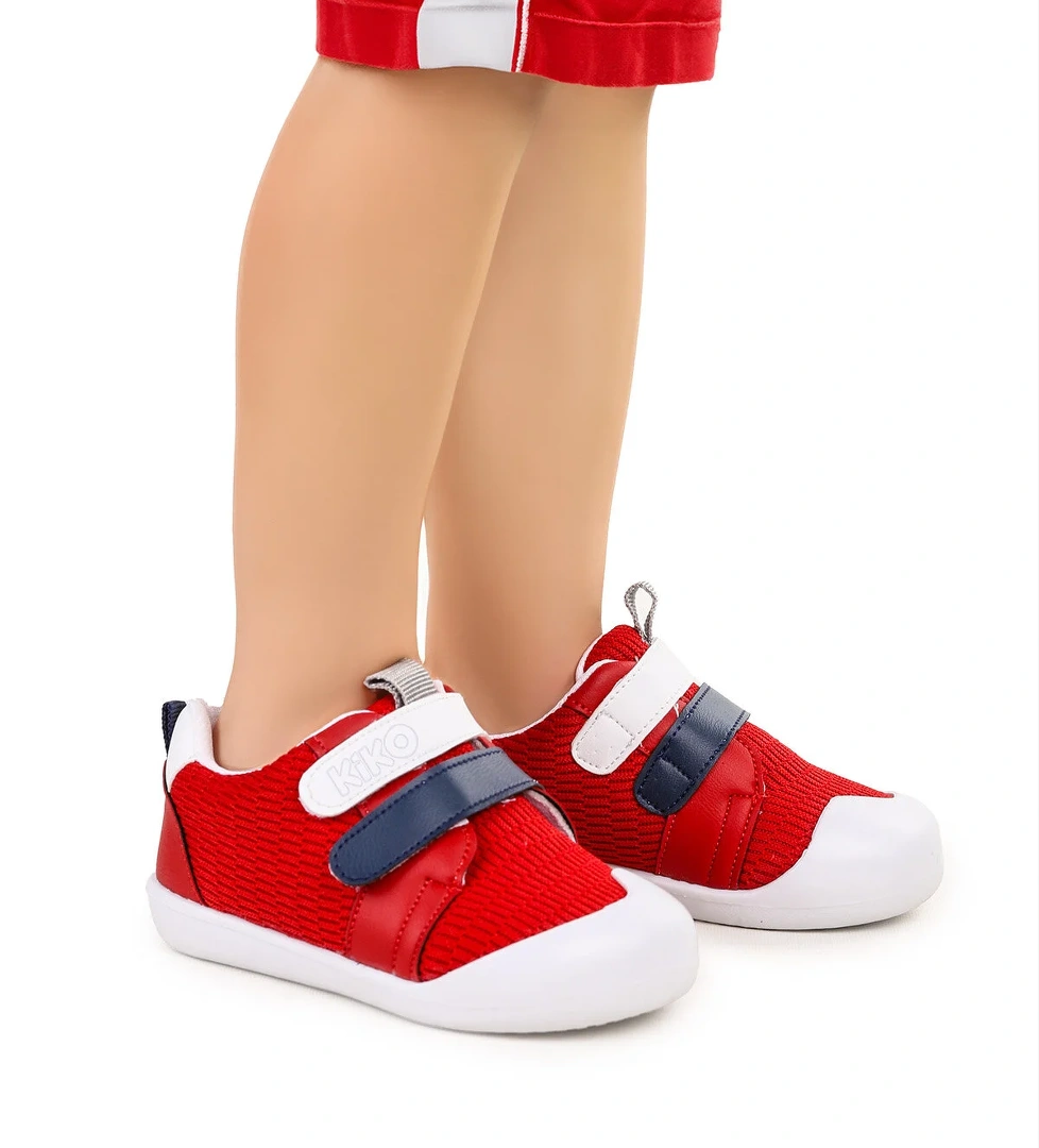 Textile İlk Adım Cırtlı Erkek Bebek Spor Ayakkabı Kırmızı