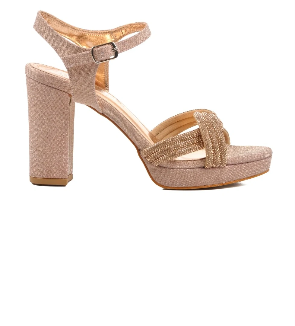 655325 Rose Kadın Simli Abiye Ayakkabı