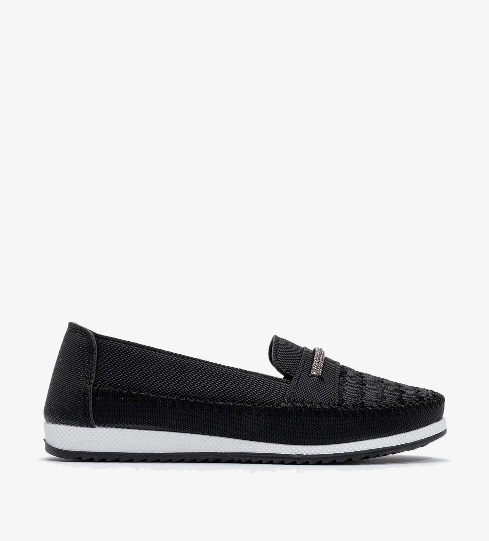 Ccway Kadın Taşlı Günlük Ayakkabı SİYAH KOT model görseli