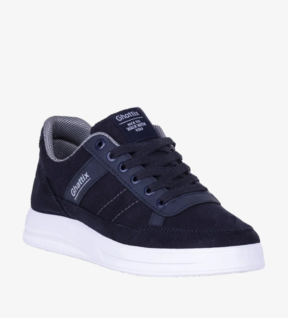 Erkek Yazlık Günlük Keten Sneaker Ayakkabı Lacivert Lacivert