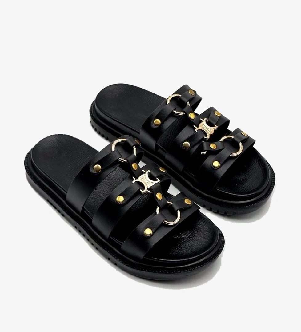 802 Kadın Deri Tozu Terlik