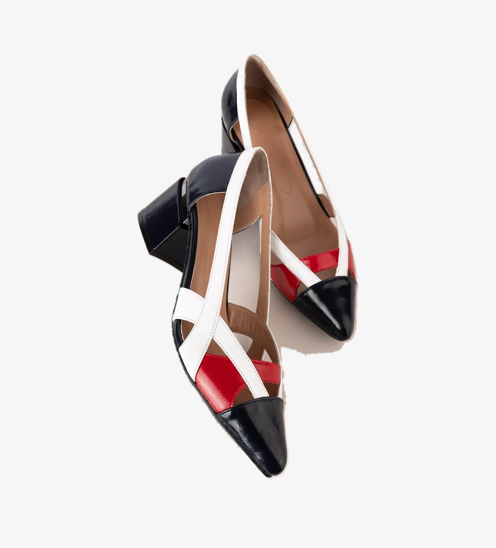 Gondol Kundura Gondol Kadın Hakiki Deri Renkli Topuklu Ayakkabı Ast.6083 model görseli