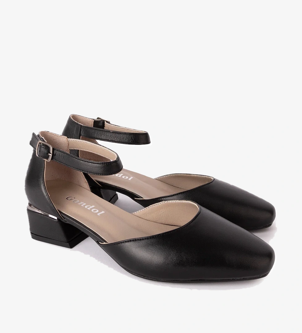 Gondol Hakiki Deri Kısa Topuklu Ayakkabı vdt.010