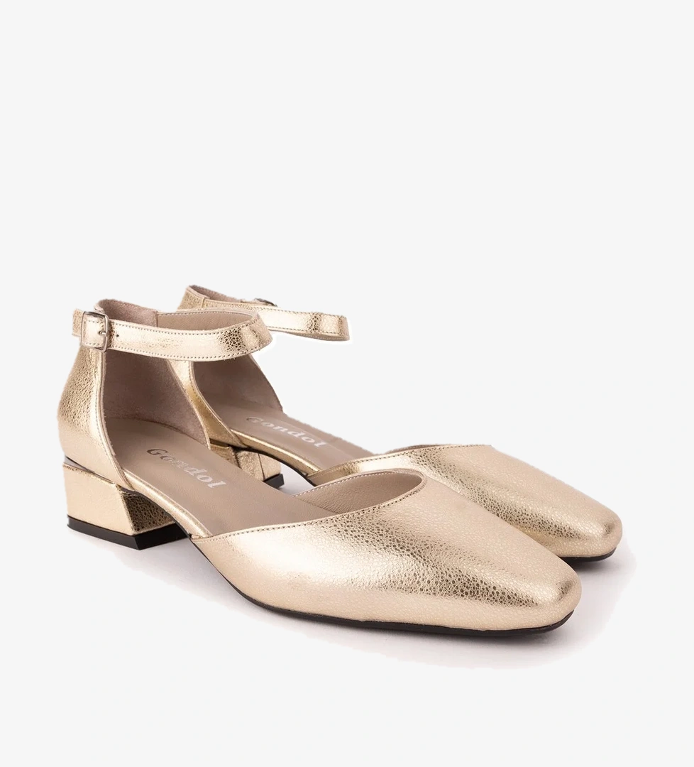 Gondol Hakiki Deri Kısa Topuklu Ayakkabı vdt.010