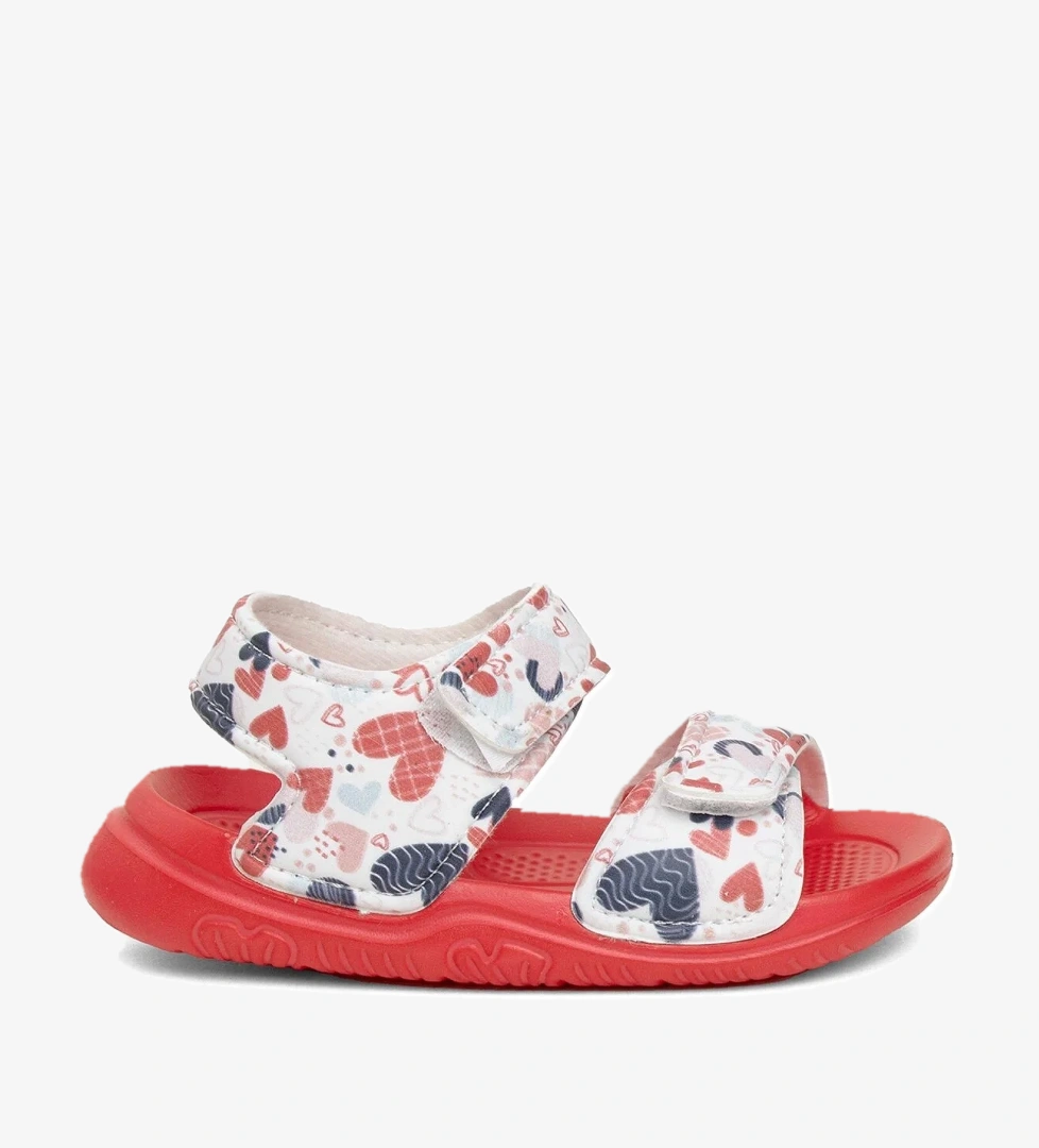 Ayakkabı Fuarı Elit SY016 Filet Kız Çocuk Düz Sandalet Kırmızı model görseli