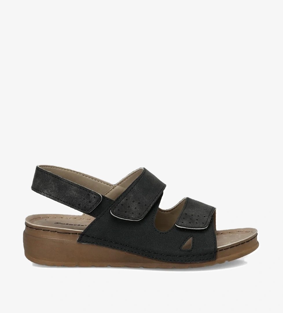 166359.BZ4FX Siyah Kadın Comfort Sandalet - Görsel 1