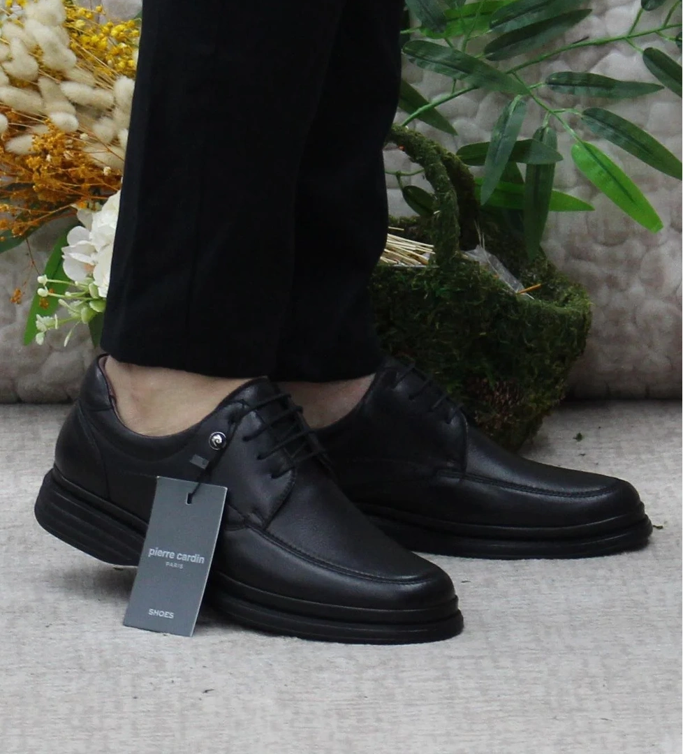 Pierre Cardin 14601 Siyah Comfy Orijinal Ürün Hakiki Deri Erkek Ayakkabı model görseli