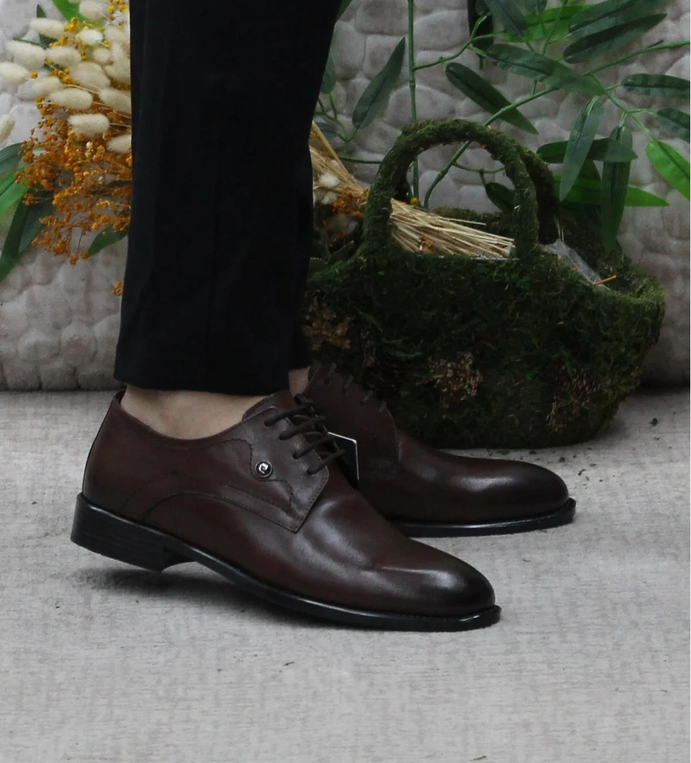 63585 Taba Hakiki Deri Erkek Klasik Erkek Ayakkabı - Görsel 1