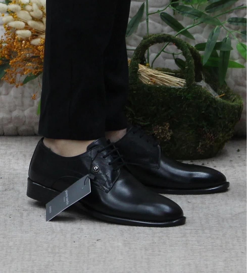Pierre Cardin 63585 Siyah Hakiki Deri Erkek Klasik Erkek Ayakkabı model görseli