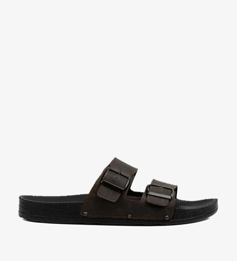 ® PC-7241 Çift Tokalı Erkek Günlük Terlik