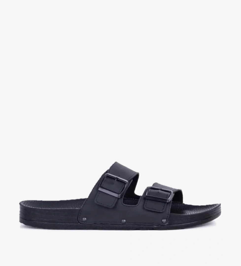 ® PC-7241 Çift Tokalı Erkek Günlük Terlik - Görsel 1