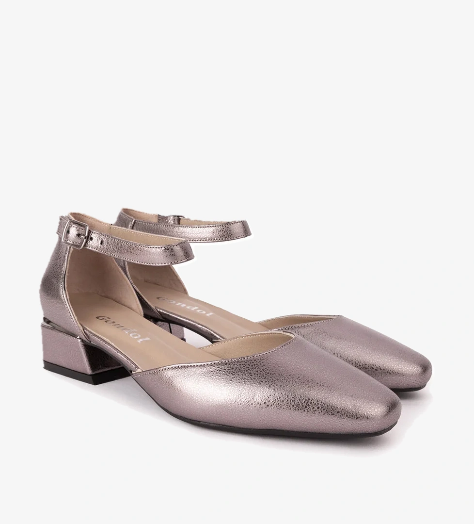 Gondol Hakiki Deri Kısa Topuklu Ayakkabı vdt.010