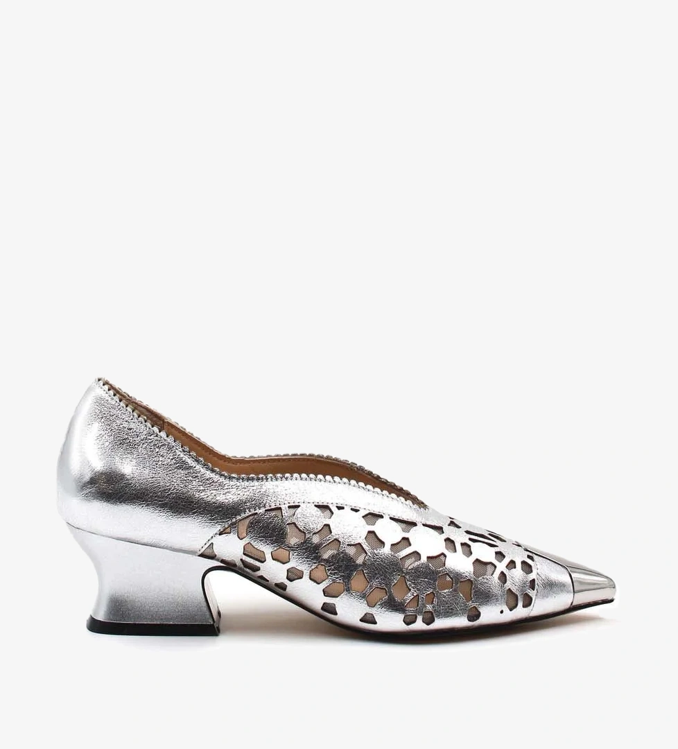 Hakiki Deri Kadın Kalın Topuklu Ayakkabı 064ZA366