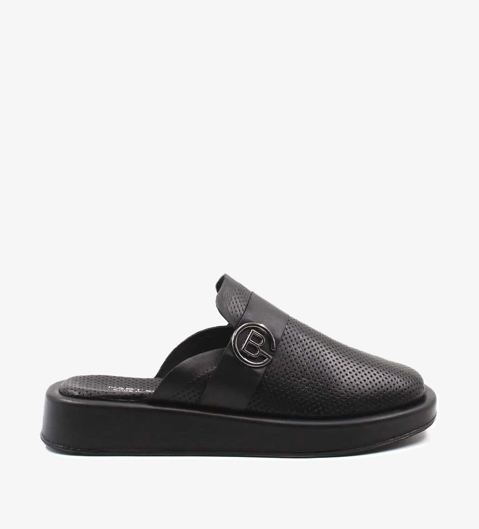 Hakiki Deri Kadın Düz Terlik 710ZA298 - Görsel 1