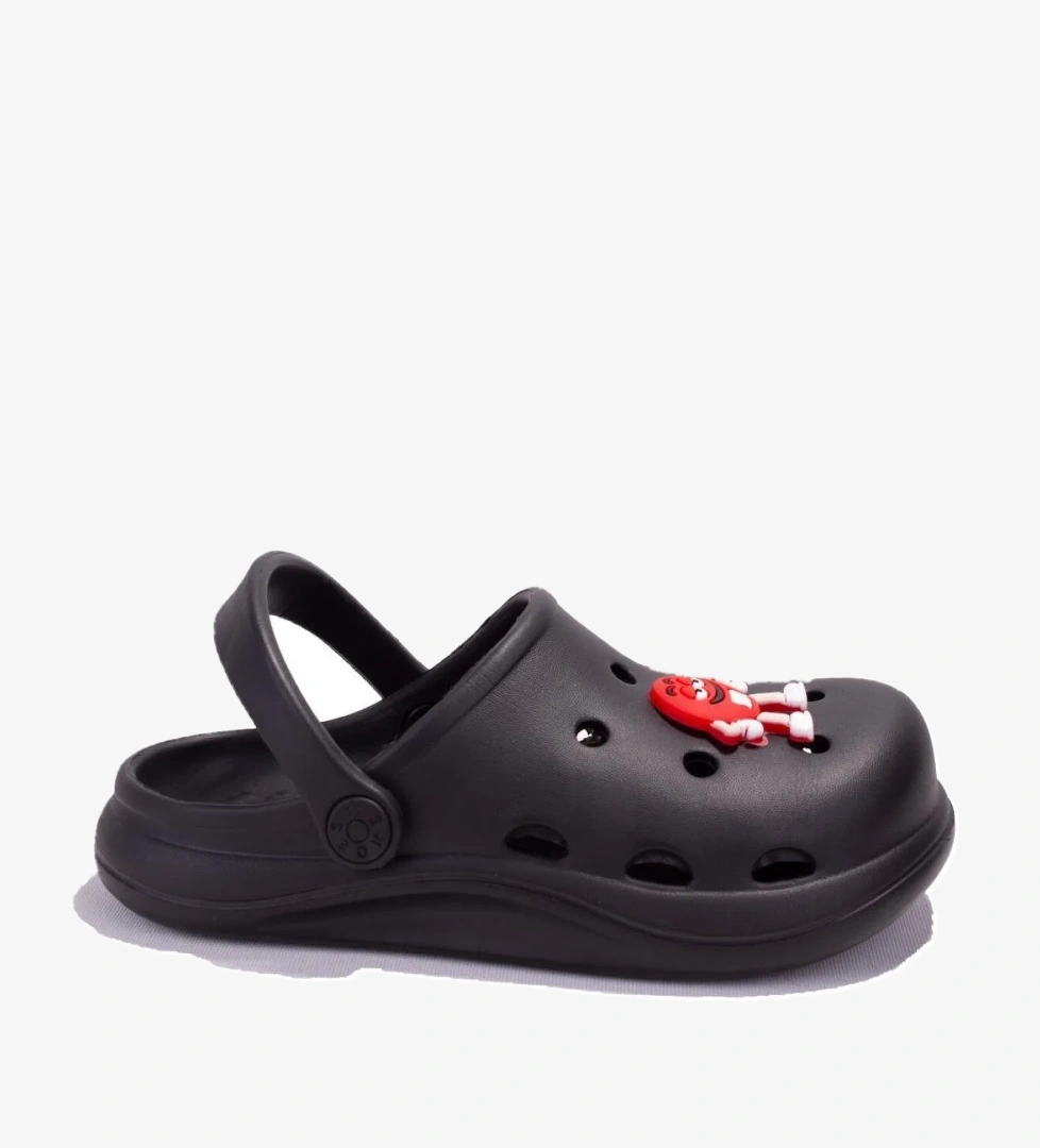 DJA75-CRS01 Siyah Ortopedik Günlük Erkek Çocuk Cross Spor Terlik