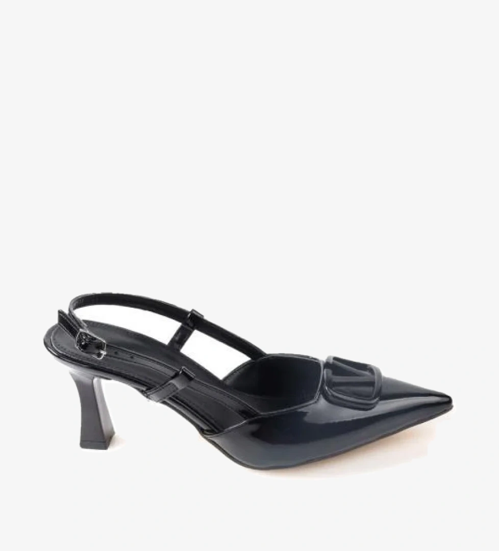 02802 Kadın Stiletto Arkası Açık Ayakkabı