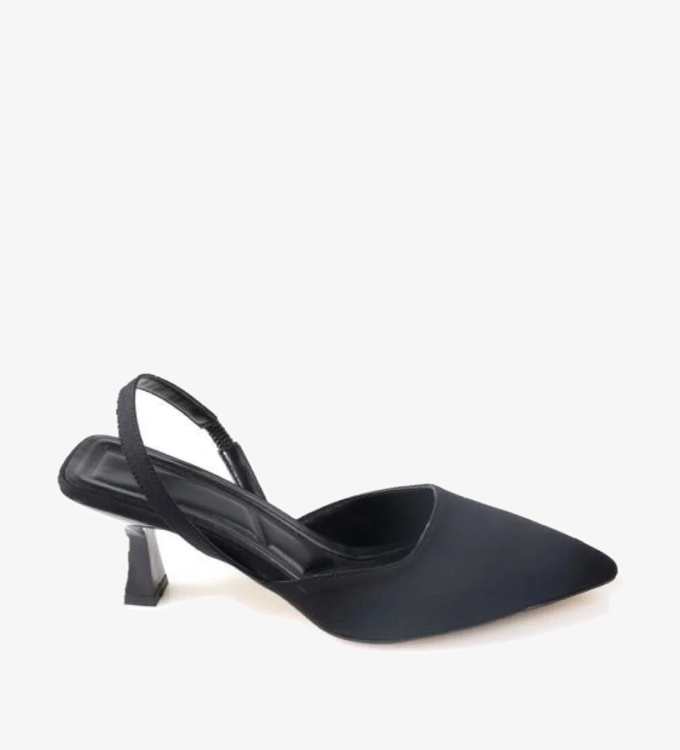 02804 Kadın Stiletto Arkası Açık Ayakkabı