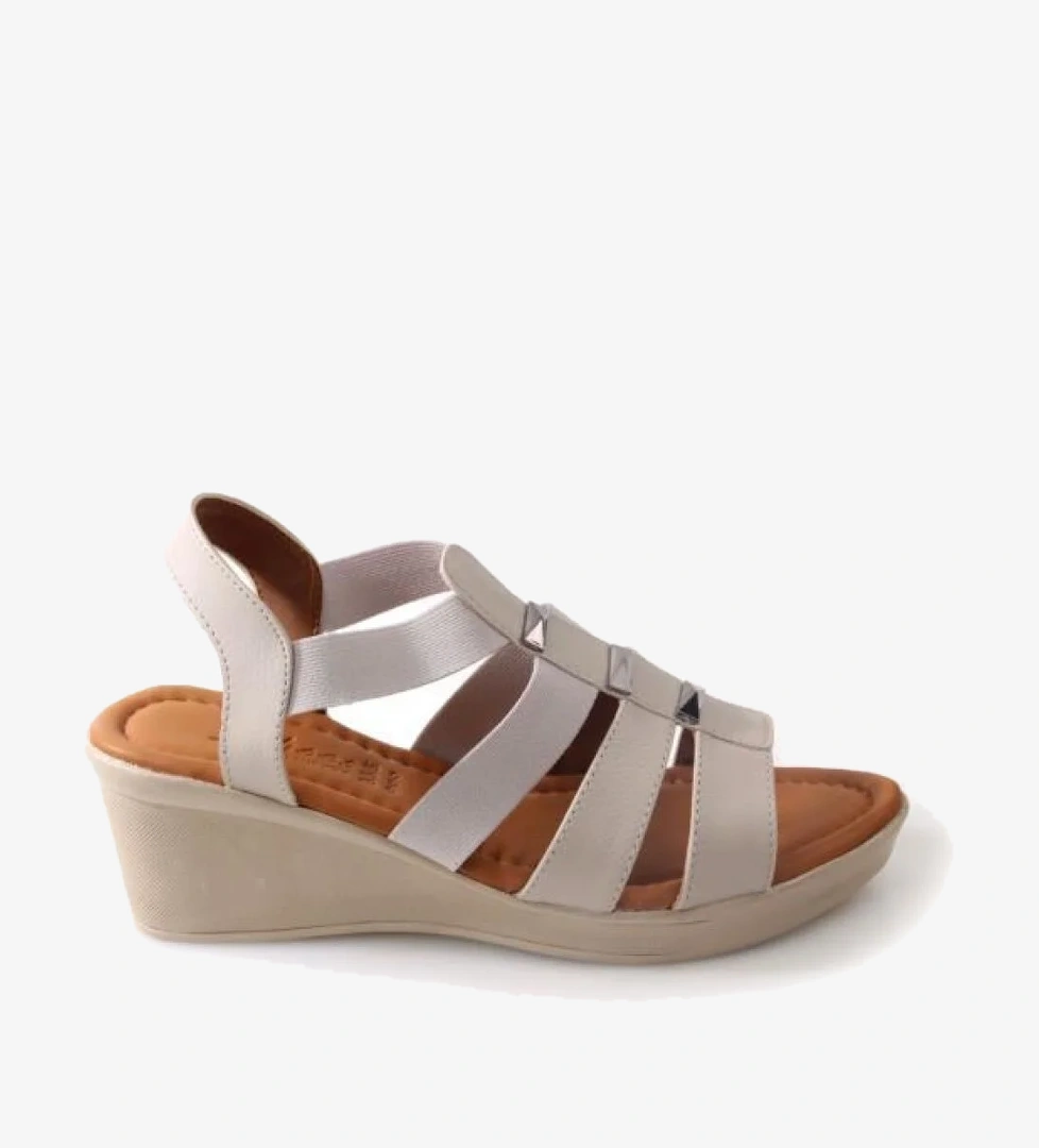 Mvşm 02860 Orto Pedik Dolgu Topuk Günlük Kadın Sandalet