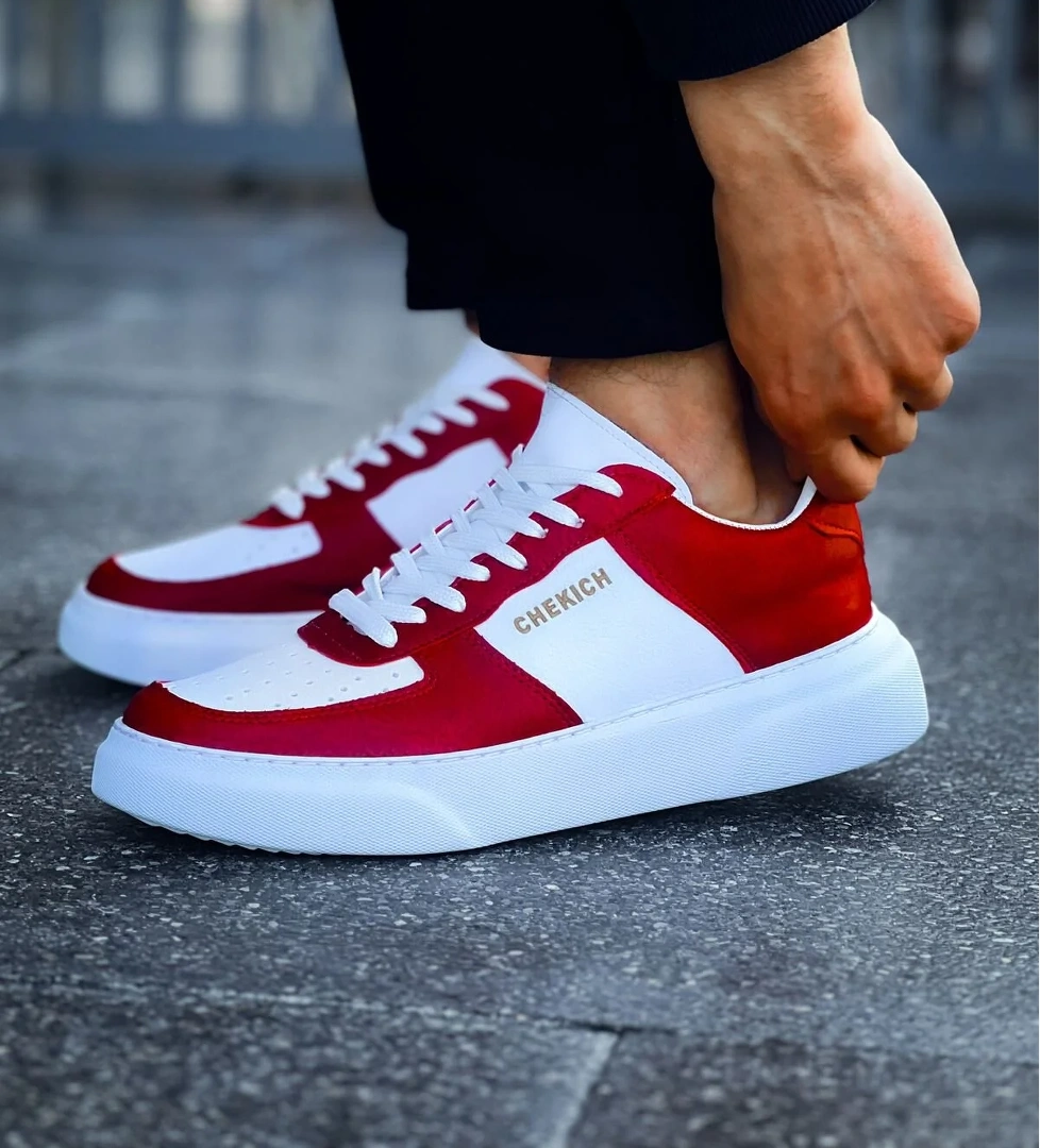 CH087 CBT Kenton Erkek Ayakkabı KIRMIZI / BEYAZ