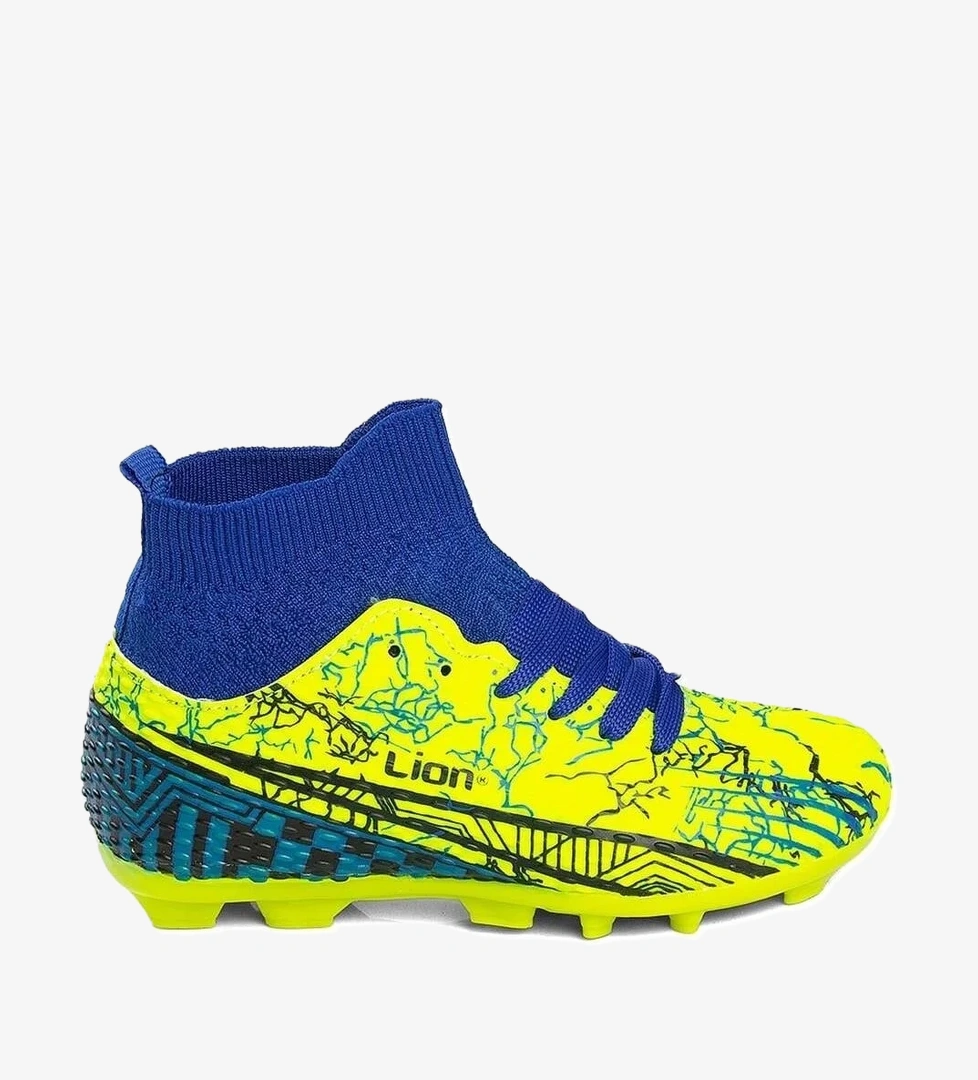 Super Mercury Bilekli Çoraplı Krampon Futbol Ayakkabısı LİON-571-KR