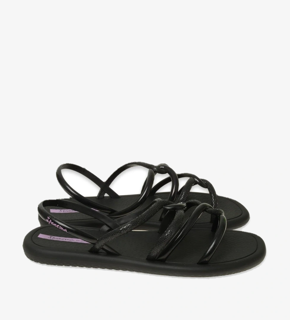 27135Z Meu Sol Siyah-Lila Kadın Sandalet - Görsel 1