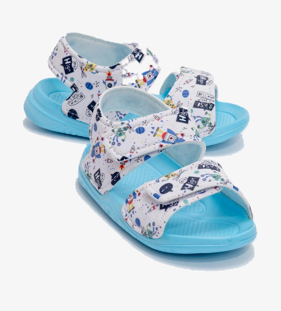 Çocuk Cırtlı Sandalet 30-35 TURKUAZ MAVİ