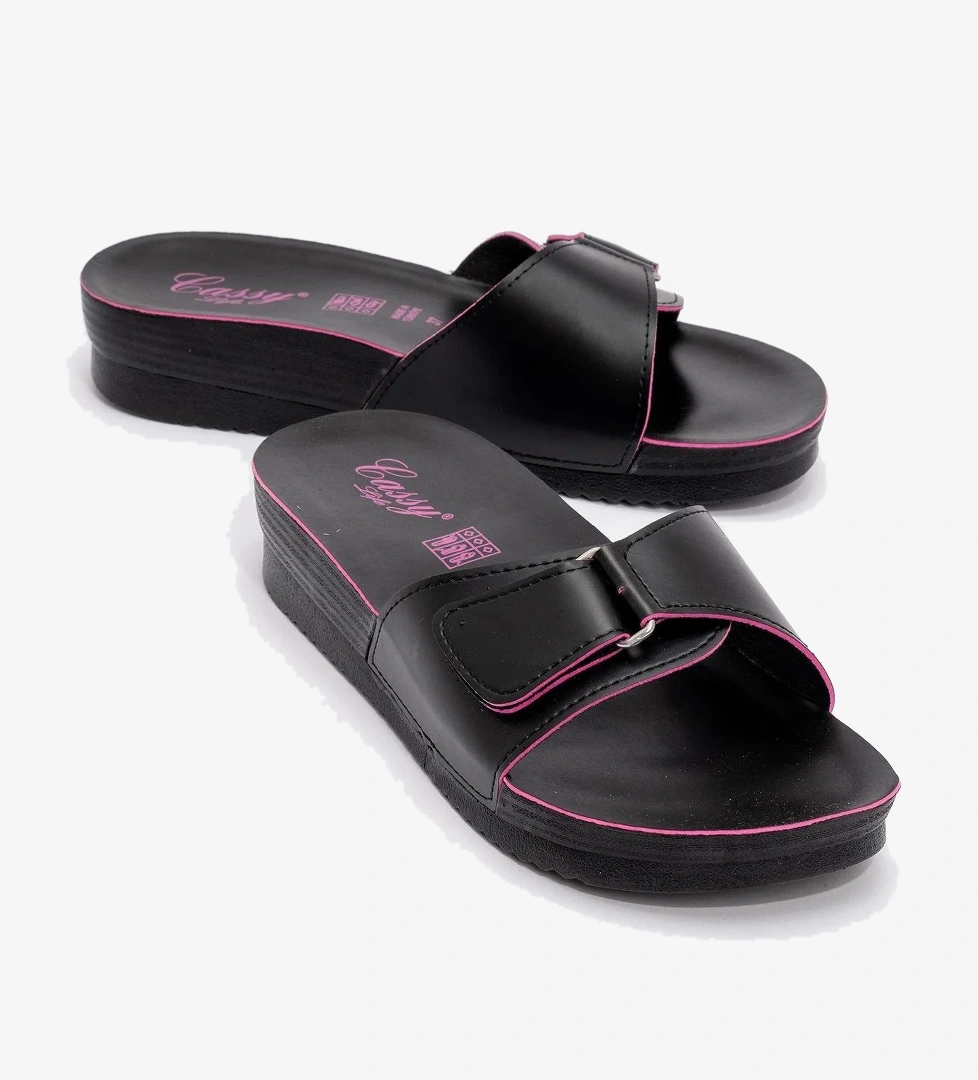 Ccway Kadın Tek Cırtlı Terlik SİYAH FUJE model görseli