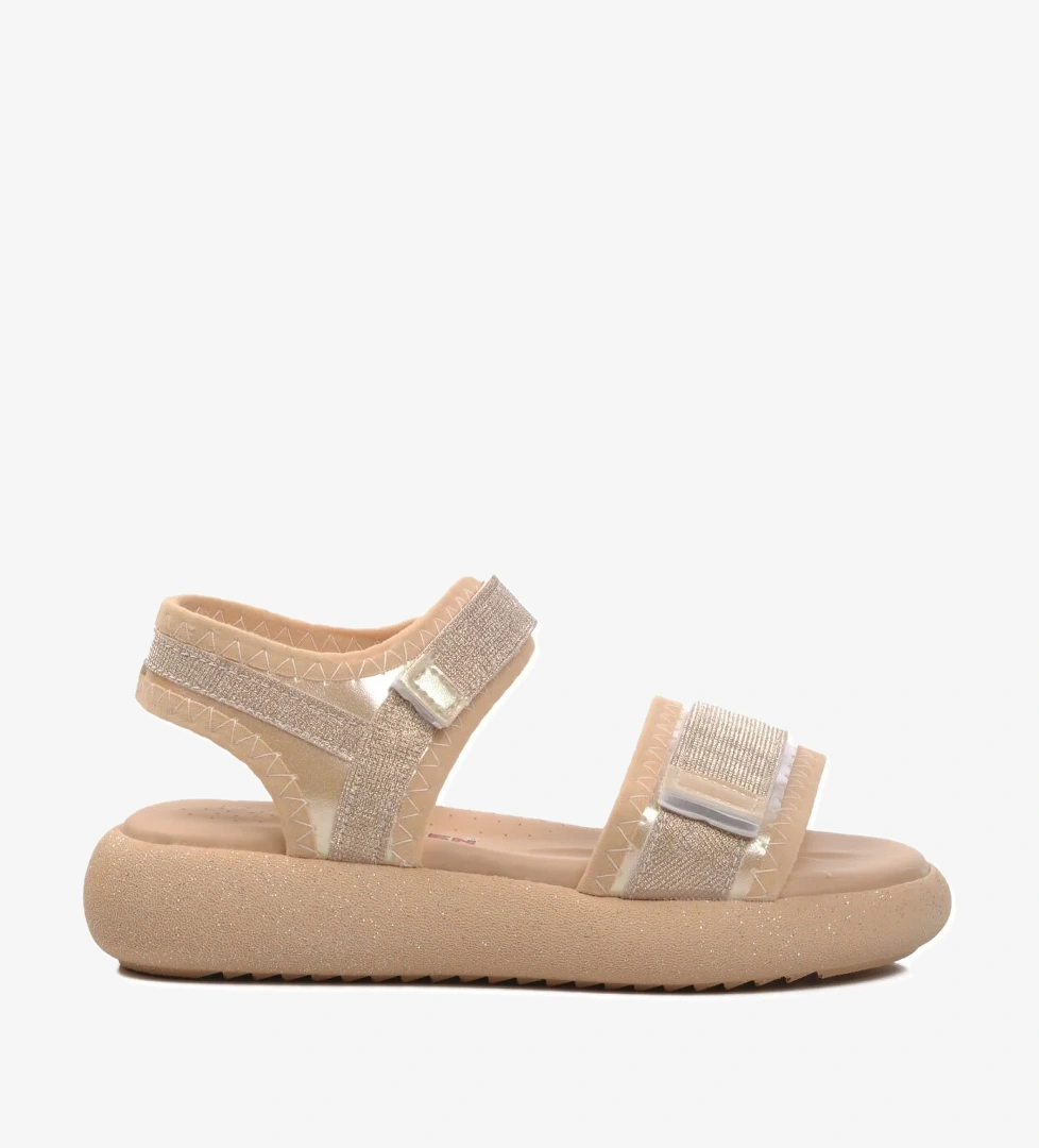 24-402-F Sedef Simli Kız Çocuk Sandalet - Görsel 1