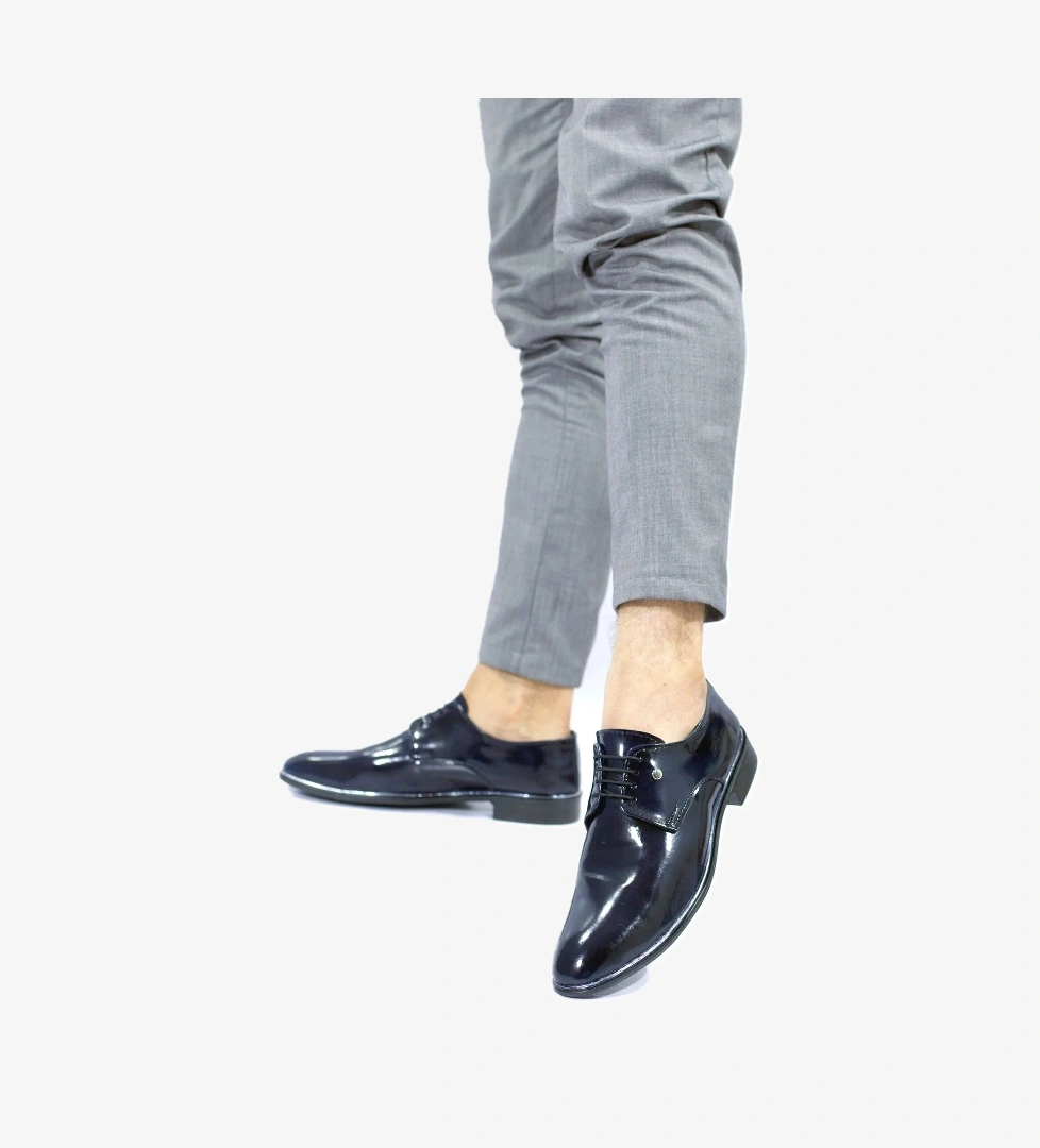 Erkek Koyu Lacivert Damatlık Klasik Ayakkabı TMRS-570 - Görsel 1