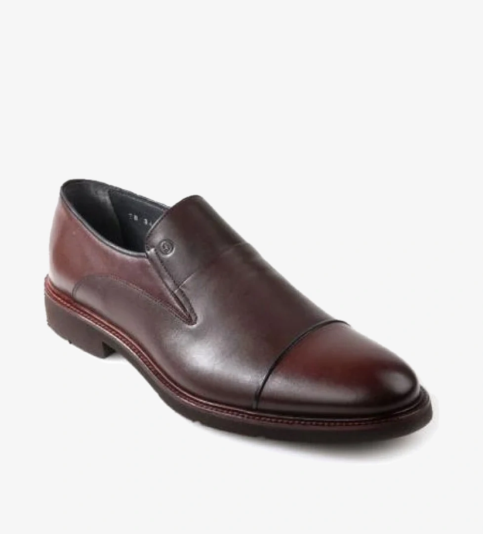 3433 Erkek Klasik Eva Taban Bağcıksız Günlük Deri Ayakkabı - Görsel 1