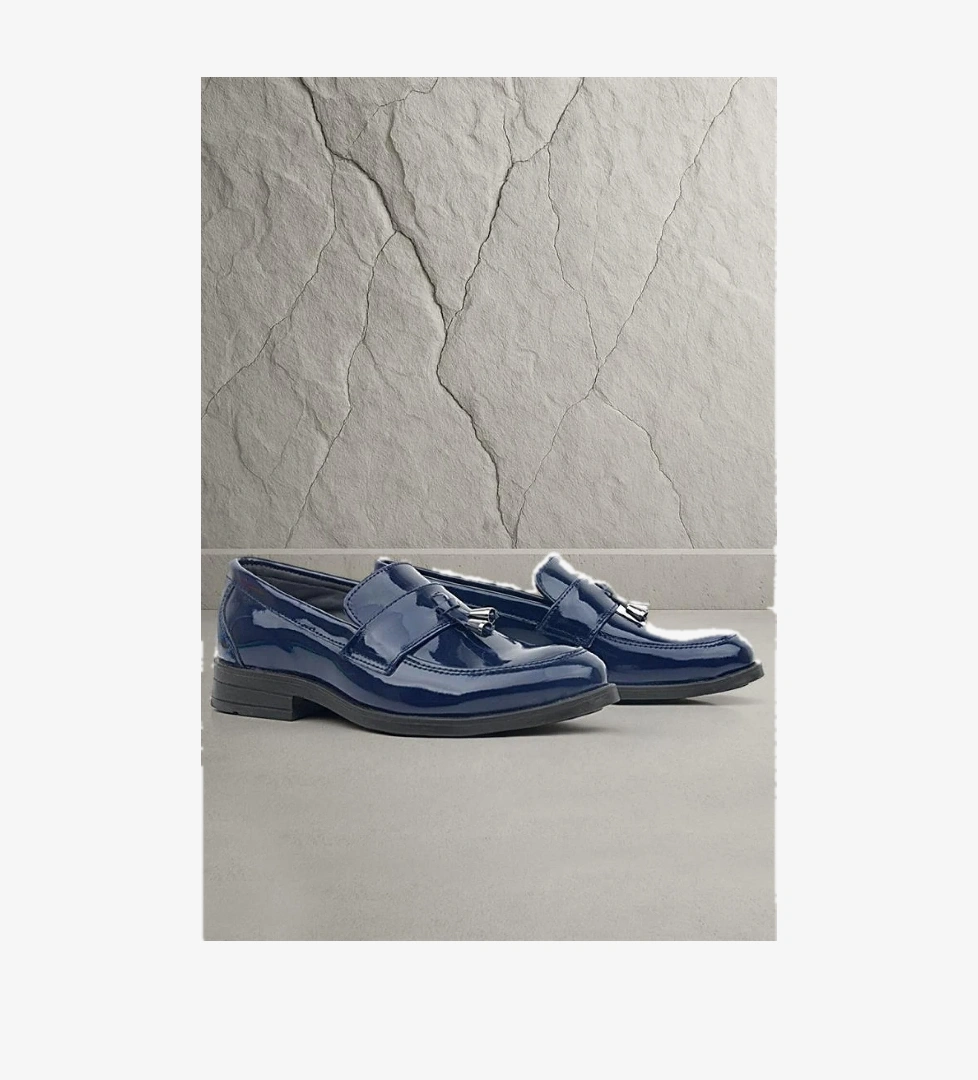 Rakerplus Loafer Lacivert Rugan Erkek Klasik Çocuk Ayakkabı model görseli