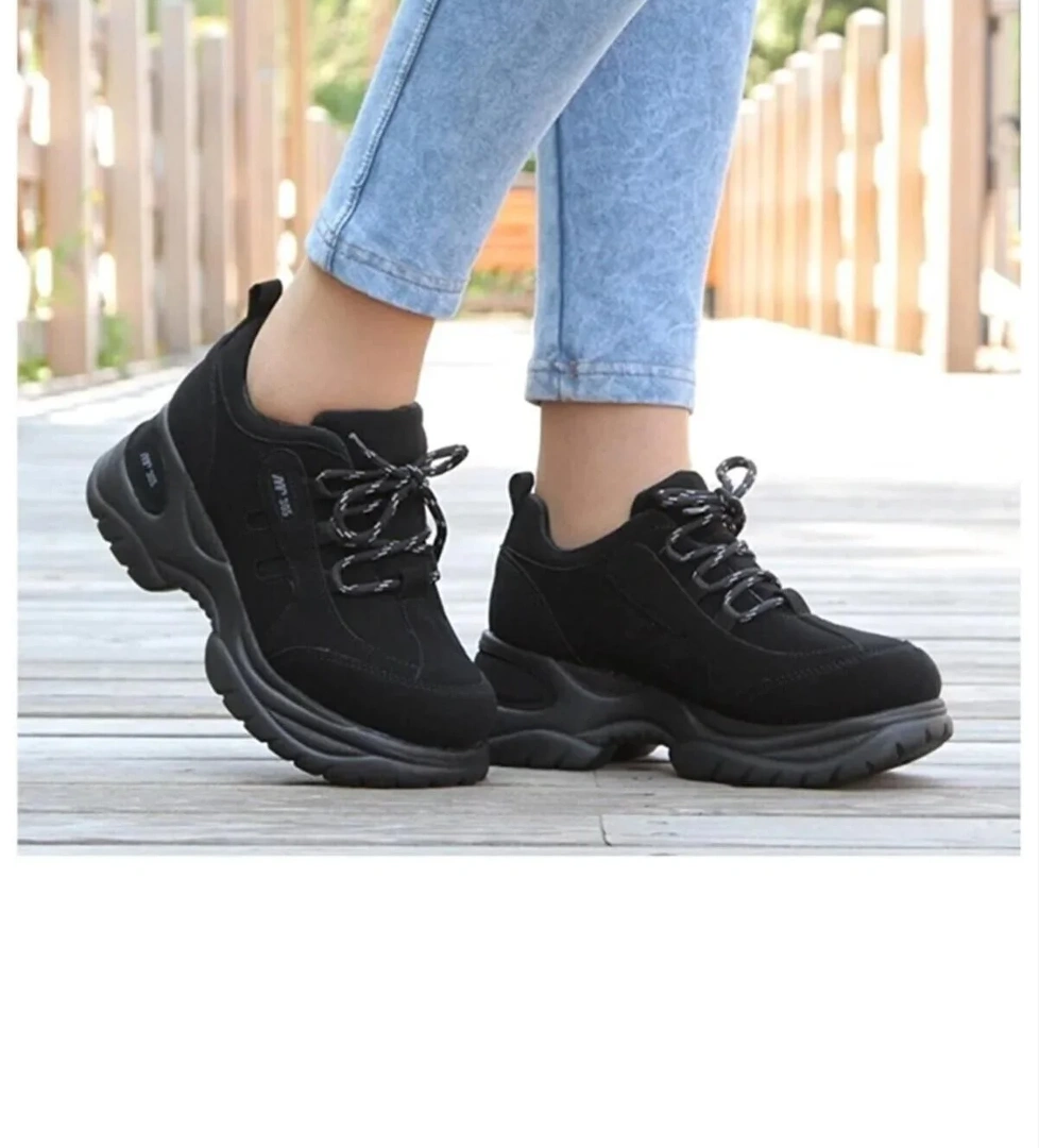 M.p 305 Siyah Orijinal Ürün Kalın Taban Kadın Yürüyüş Ayakkabısı model görseli