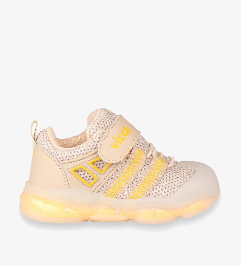 346.E24Y150 Ilk Adım Işıklı Bej Çocuk Ayakkabı - Görsel 1