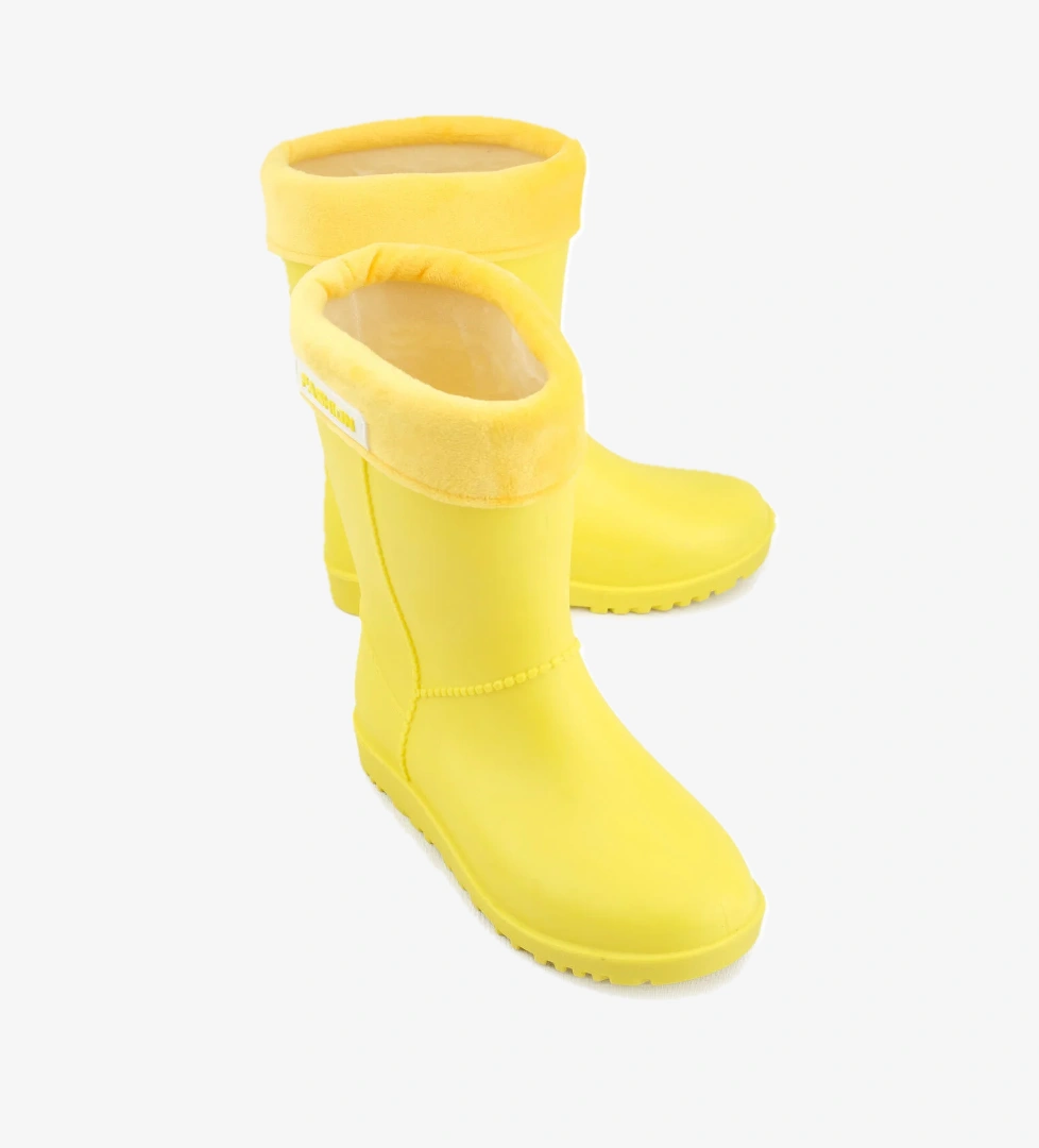 Gezer Gezer Sarı Kışlık Kız Çocuk Yağmur Çizme Bot | Flo Sarı - 1. görsel