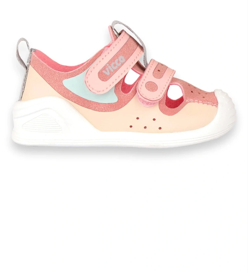 950.E24Y214 Riga Ilk Adım Pudra Çocuk Spor Ayakkabı - Görsel 1