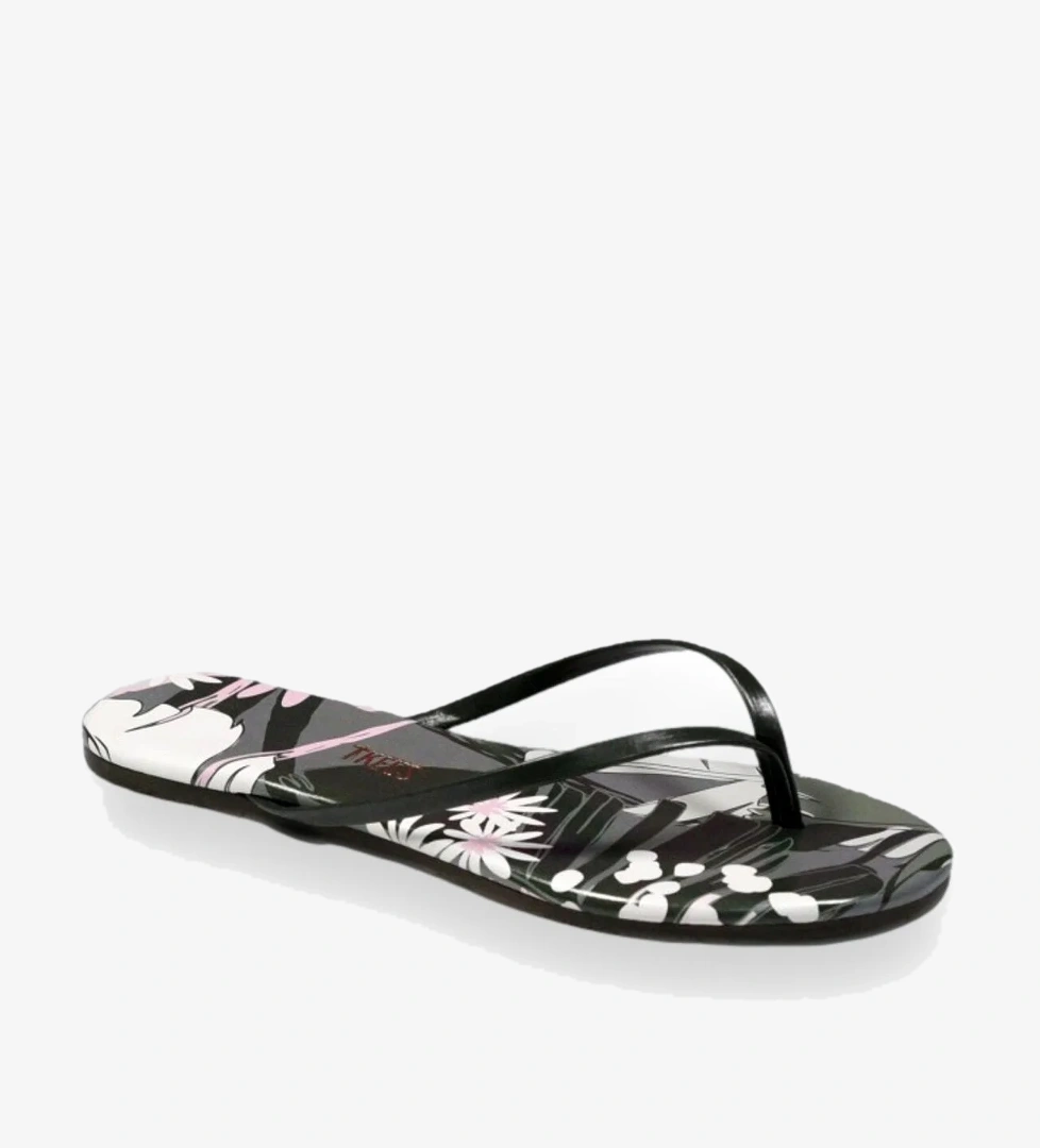 Tk-2209 Klasik Desenli Parmak Arası Haki Kadın Terlik