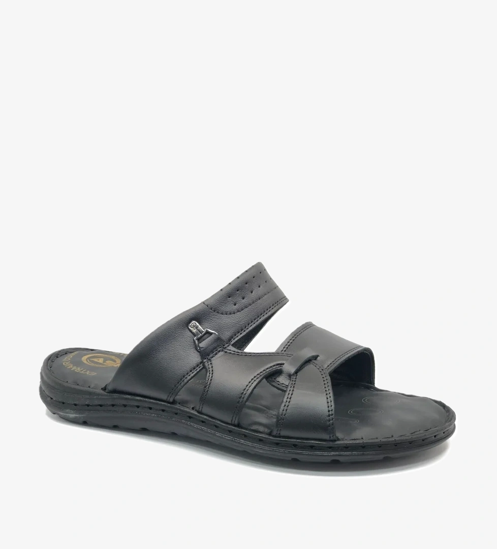 Asker 1921-1 %100 Hakiki Deri Erkek Full Ortapedik Terlik model görseli