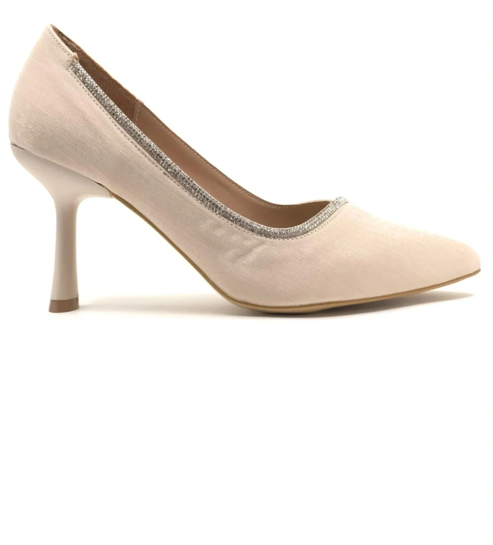 Şerit Taş Detaylı Stiletto Kadın Topuklu Ayakkabı